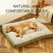 Lit Pour Chien Douillet En Coton Rayé, Tapis Lavable Pour Chien Et Chat, Coussin Confortable – lit pour chien douillet et lavable