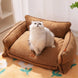 Canapé Pour Chien Et Chat En Coton, Coussin Doux Lavable Et Amovible, Lit 4 Saisons – canapé pour chien avec housse amovible lavable