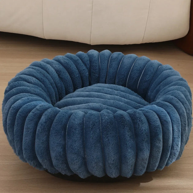 Panier Rond Pour Chien Douillet En Peluche, Lit Hivernal Lavable, 40-90 Cm Pour Chien Moyen – panier rond pour chien refuge chaud et rassurant