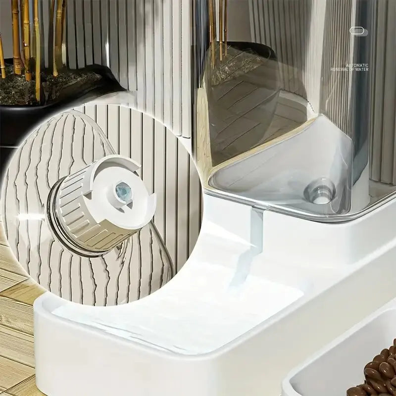 Distributeur Automatique pour Chien - Nourrisseur et Distributeur d'Eau Pratique, alimentation automatique avec distributeur nourriture chien
