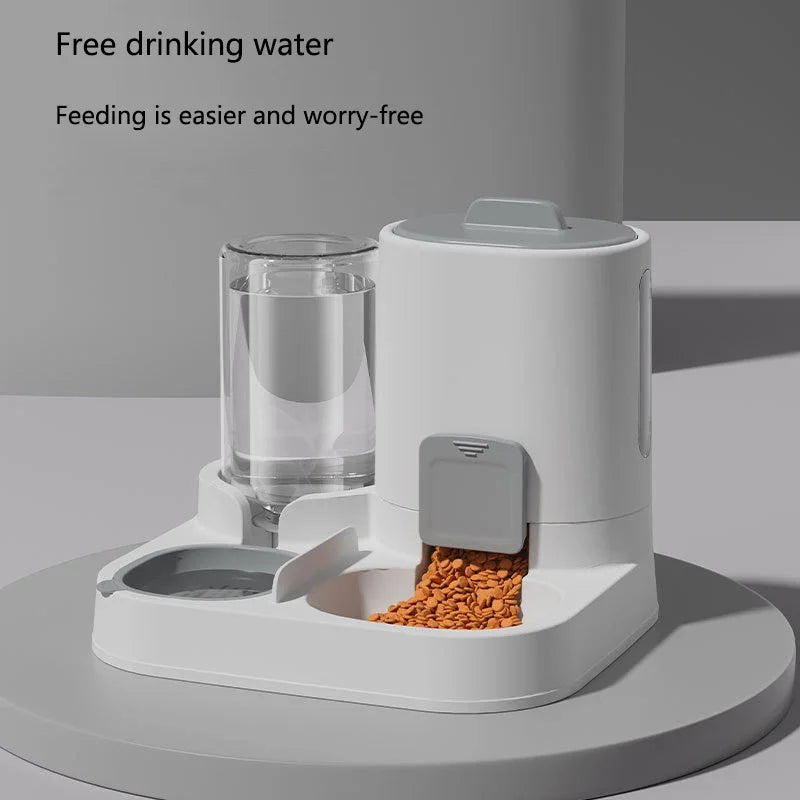 Bol d'eau et de nourriture pour animaux : Pratique et Spacieux pour Chien et Chat, gamelle double pour chien en plastique durable