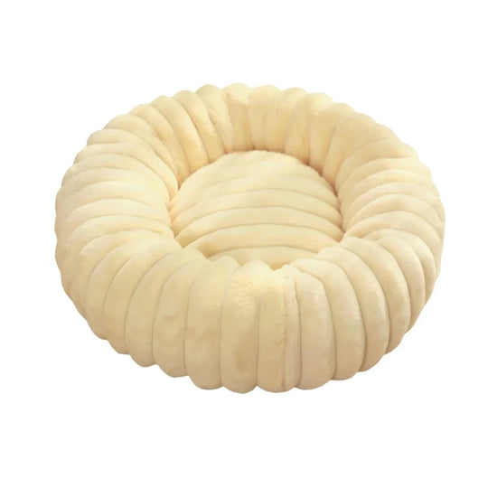 Panier Rond Pour Chien Douillet En Peluche, Lit Hivernal Lavable, 40-90 Cm Pour Chien Moyen – panier rond pour chien en coton doux