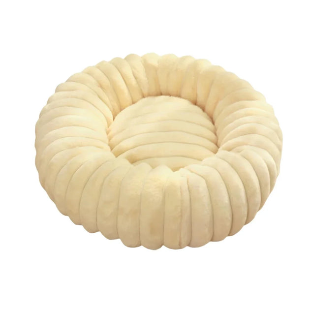 Panier Rond Pour Chien Douillet En Peluche, Lit Hivernal Lavable, 40-90 Cm Pour Chien Moyen – panier rond pour chien en coton doux