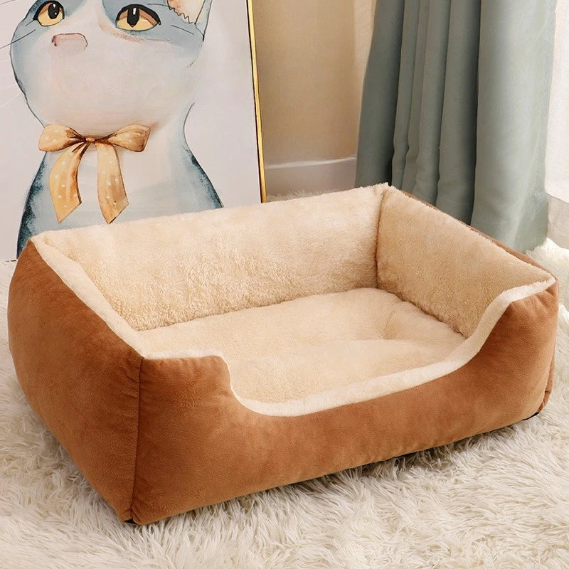 Coussin chaud et confortable pour petits chiens et chats, coussin chien chat, Winter Warm, All-season Plush Cat Pads for Cat and Dog Beds, Washable and Bite-resistant, Small, Medium and Large Dog Bed Pads