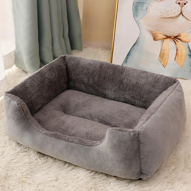 Lit carré en tissu pelucheux pour chien et chat, coussin chien chat, Winter Warm, All-season Plush Cat Pads for Cat and Dog Beds, Washable and Bite-resistant, Small, Medium and Large Dog Bed Pads