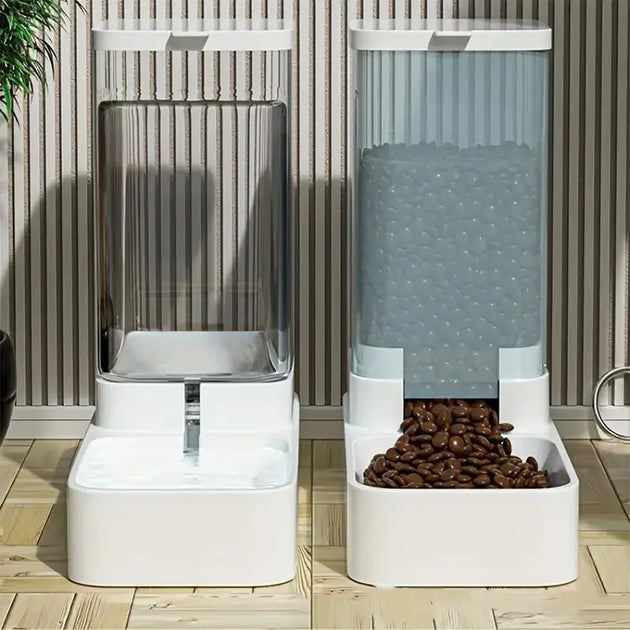 Distributeur Automatique pour Chien - Nourrisseur et Distributeur d'Eau Pratique, distributeur nourriture chien facile à remplir
