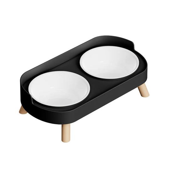 Bol double coloré pour animaux, gamelle double pour chien pour offrir un repas confortable