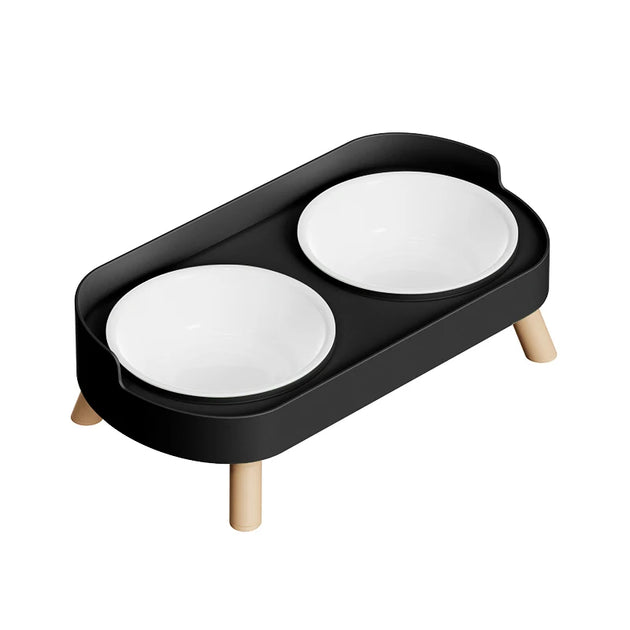 Bol double coloré pour animaux, gamelle double pour chien pour offrir un repas confortable