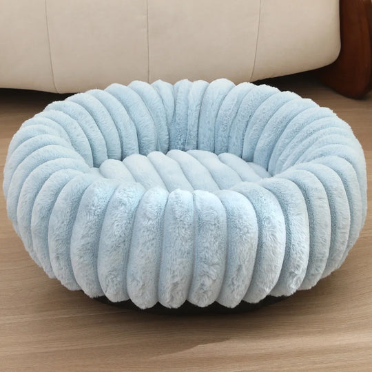 Panier Rond Pour Chien Douillet En Peluche, Lit Hivernal Lavable, 40-90 Cm Pour Chien Moyen – panier rond pour chien douillet après une promenade