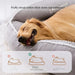 Panier Chien Chaud Pour Chien Et Chat, Lit Douillet En Velours Côtelé Lavable, détail du tissu en velours côtelé doux