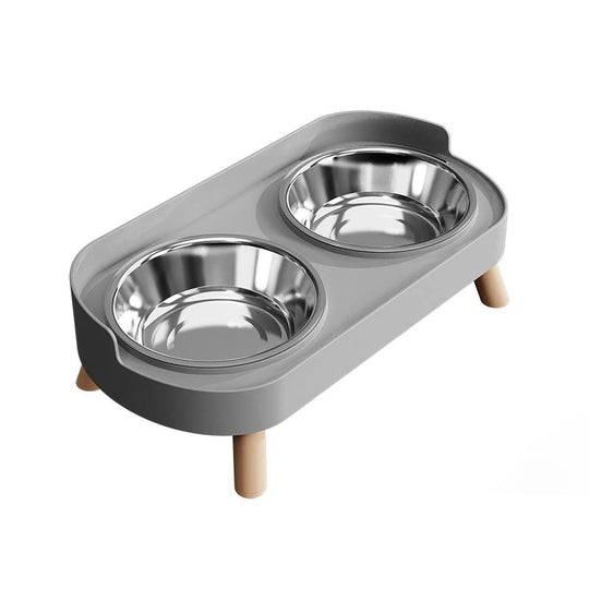 Bol double coloré pour animaux, gamelle double pour chien robuste pour les repas quotidiens