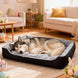 Coussin Chien Épais Pour Chien Et Chat, Canapé Lavable En Coton, Tailles S À XL – canapé lavable noir ou gris pour chien et chat, coussin chien épais