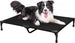 Lit Chien Surélevé Pour Chien Et Chat, Cadre Métal, Coton 100 %, Couchage Rafraîchissant – couchage lavable en machine pour animaux