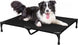 Lit Chien Surélevé Pour Chien Et Chat, Cadre Métal, Coton 100 %, Couchage Rafraîchissant – couchage lavable en machine pour animaux