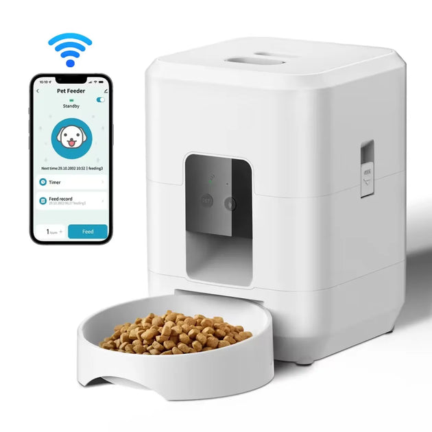 Distributeur Automatique de Nourriture pour Chiens et Chats - ZYfeeder, distributeur automatique croquettes en plastique durable
