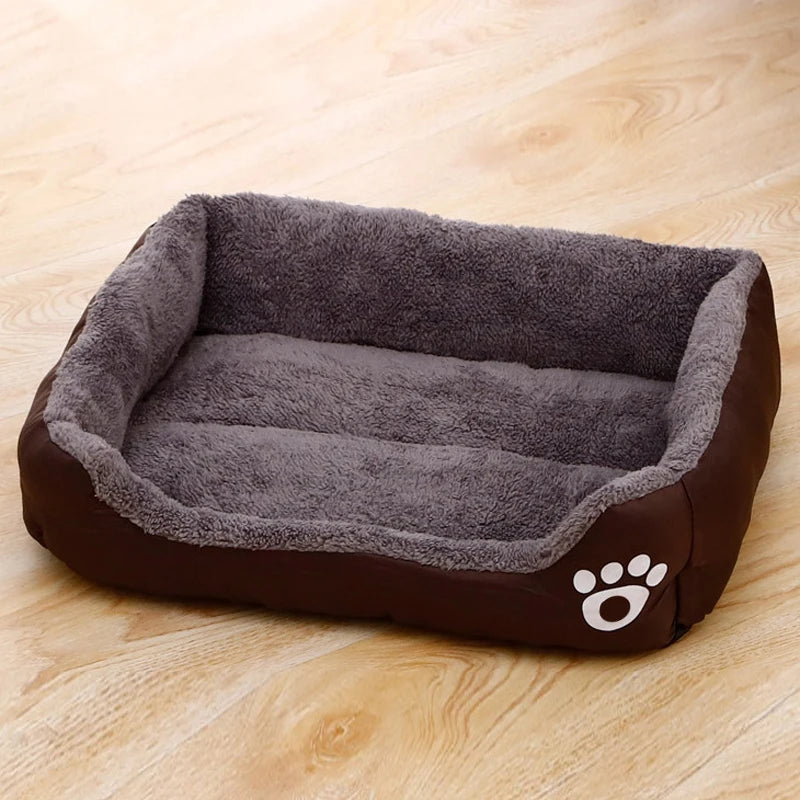 Black Dog Bed Plush Sleeping Bed for Large, Medium and Small Dogs, Non-Slip and Bite-Resistant Pet Sleeping Mat – matelas lavable pour chien