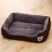 Black Dog Bed Plush Sleeping Bed for Large, Medium and Small Dogs, Non-Slip and Bite-Resistant Pet Sleeping Mat – matelas lavable pour chien