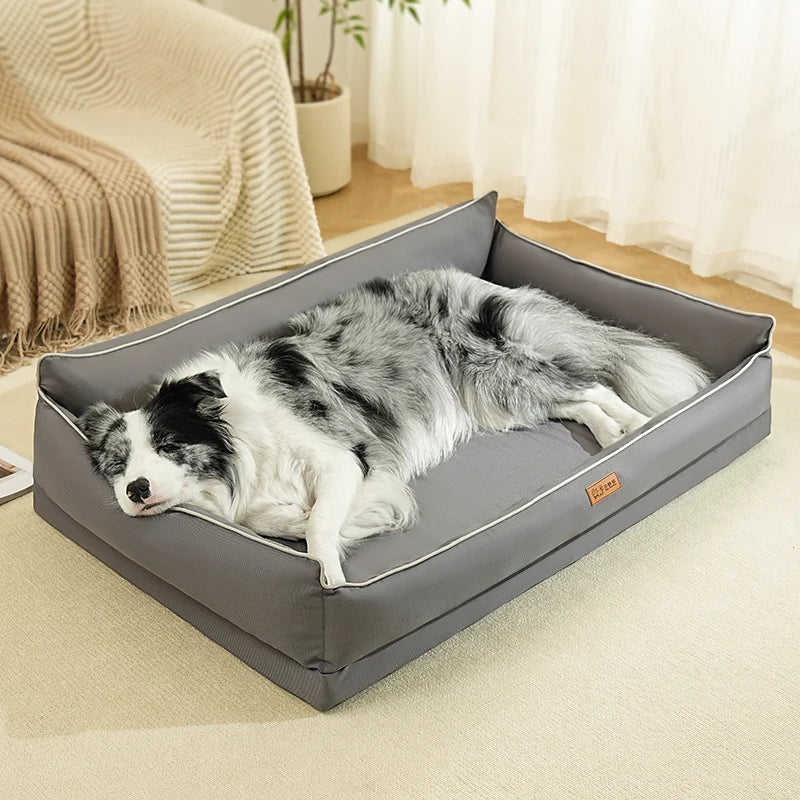 Panier Chien Grande Taille, Canapé Lavable En Mousse Alvéolée, Housse Amovible Pour Grands Chiens – panier chien grande taille confortable