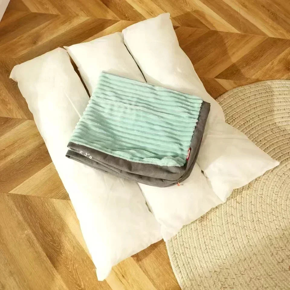 Panier Chien Lavable En Corduroy Douillet, Coussin Épais Pour Petit À Grand Chien, panier chien lavable confortable pour petit chien