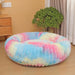 40-80cm Fluffy Pets Dogs Beds Large Round Dog Bed Super Warm Soft Cat House Plush Cat Nest Winter Big Bed, panier chien moelleux style nid douillet