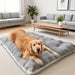 Panier Chien Grande Taille 120x60 cm, Lit Douillet Réversible Épais Et Lavable gris, vue d’ensemble