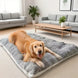 Panier Chien Grande Taille 120x60 cm, Lit Douillet Réversible Épais Et Lavable gris, vue d’ensemble