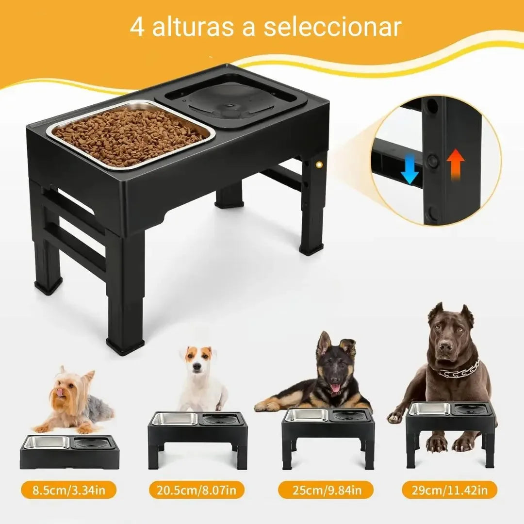 Supports Pour Animaux Pliables : pour Chats et Chiens, support gamelle chien facile à nettoyer