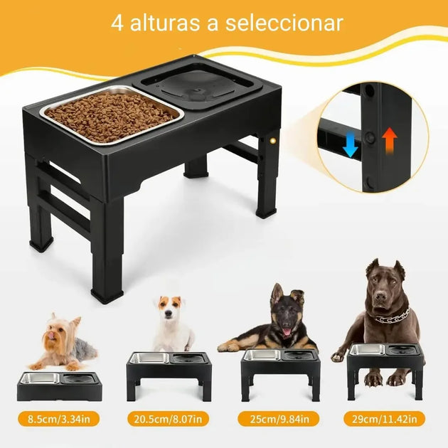Supports Pour Animaux Pliables : pour Chats et Chiens, support gamelle chien facile à nettoyer