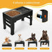 Supports Pour Animaux Pliables : pour Chats et Chiens, support gamelle chien facile à nettoyer