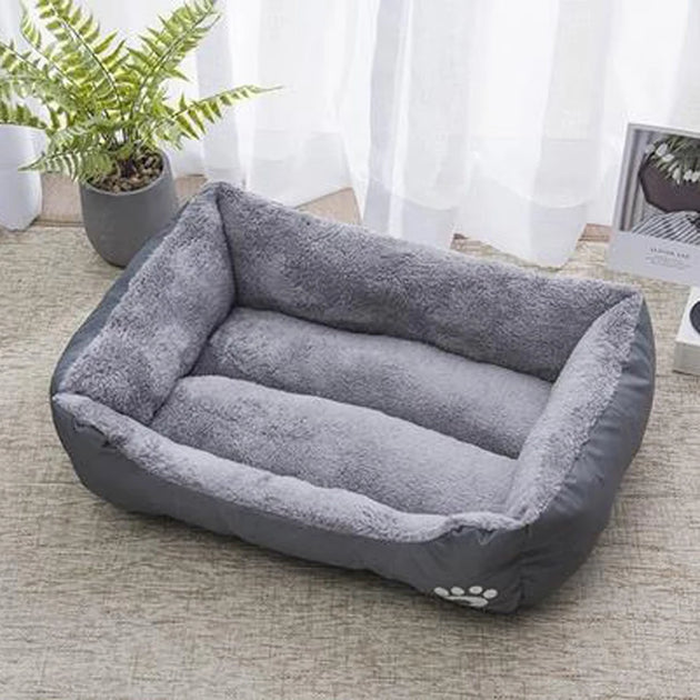 Black Dog Bed Plush Sleeping Bed for Large, Medium and Small Dogs, Non-Slip and Bite-Resistant Pet Sleeping Mat – panier chien moelleux disponible en plusieurs tailles