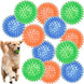 Balle Épineuse Couinante pour Chien et Nettoyage des Dents - 5.5cm-Aléatoire / 3 Pièces - Jouet grinçant pour chien