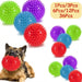 Balle Épineuse Couinante pour Chien et Nettoyage des Dents - Jouet grinçant pour chien