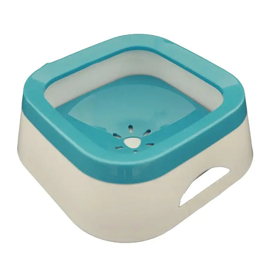 Bol d’eau anti-éclaboussures 1L pour chien et chat - Bleu - Bol d’eaux anti-éclaboussure pour chien