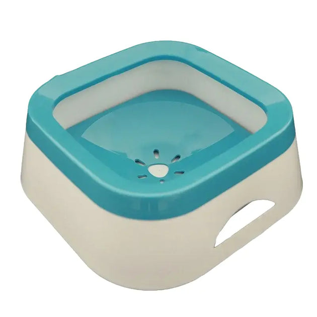 Bol d’eau anti-éclaboussures 1L pour chien et chat - Bleu - Bol d’eaux anti-éclaboussure pour chien