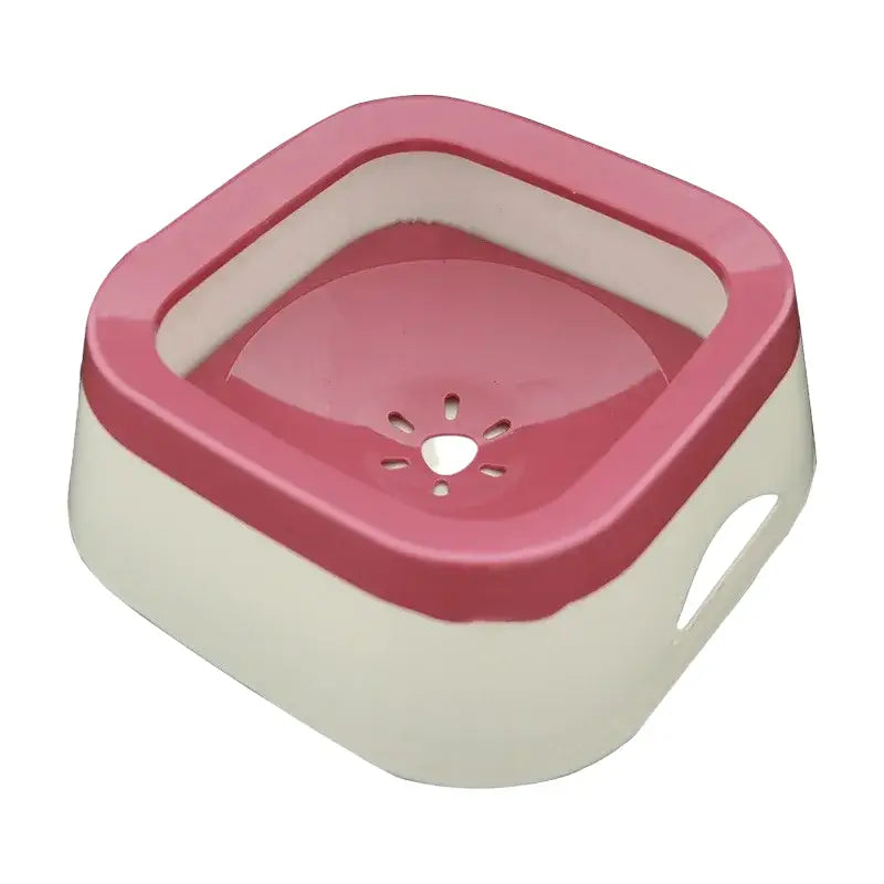 Bol d’eau anti-éclaboussures 1L pour chien et chat - Rose - Bol d’eaux anti-éclaboussure pour chien