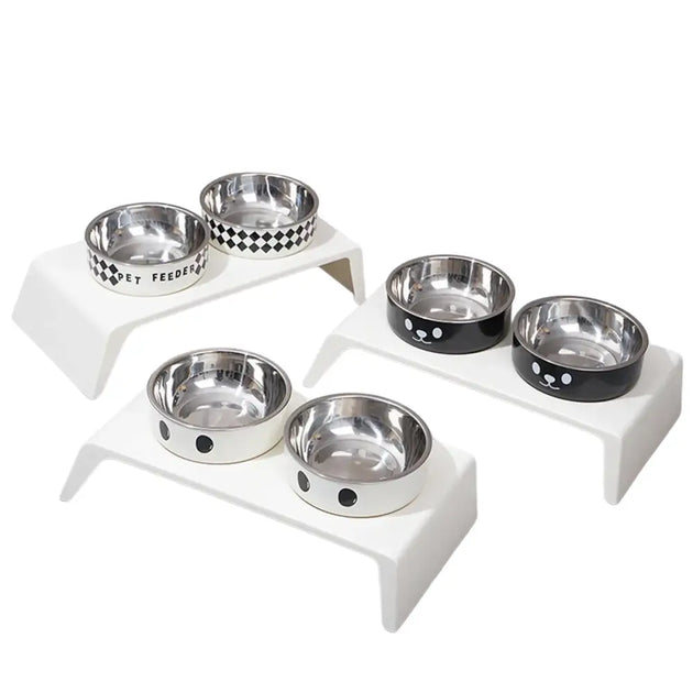 Bol surélevé pour mangeoire pour chien avec gamelles inox - Bol surélevé pour mangeoire pour chien