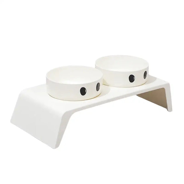 Bol surélevé pour mangeoire pour chien avec gamelles inox - Grand yeux-A - Bol surélevé pour mangeoire pour chien