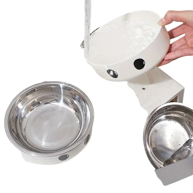 Bol surélevé pour mangeoire pour chien avec gamelles inox - Bol surélevé pour mangeoire pour chien