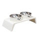 Bol surélevé pour mangeoire pour chien avec gamelles inox - Visage de chat-B - Bol surélevé pour mangeoire pour chien