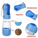Bouteille d’eau 2 en 1 portable pour chien et chat avec socle - Bouteille d’eaux portable avec récipient alimentaire