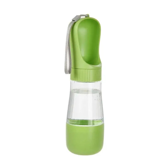 Bouteille d’eau 2 en 1 portable pour chien et chat avec socle - Eaux Verte et Nourriture - Bouteille d’eaux portable