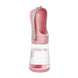 Bouteille d’eau 2 en 1 portable pour chien et chat avec socle - Eaux Rose 330 ML - Bouteille d’eaux portable