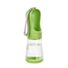 Bouteille d’eau 2 en 1 portable pour chien et chat avec socle - Eaux Verte 330 ML - Bouteille d’eaux portable