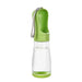 Bouteille d’eau 2 en 1 portable pour chien et chat avec socle - Eaux Verte 510 ML - Bouteille d’eaux portable
