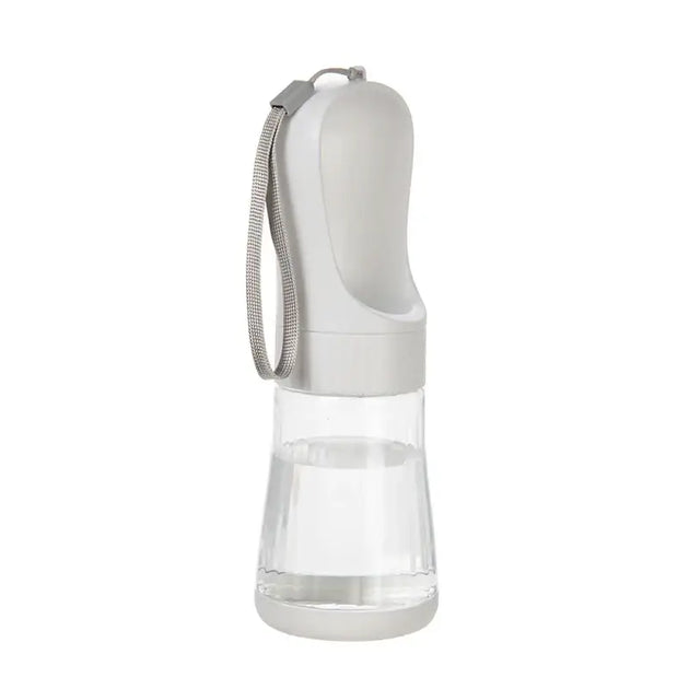 Bouteille d’eau 2 en 1 portable pour chien et chat avec socle - Eaux Blanche 330 ML - Bouteille d’eaux portable