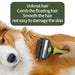 Brosse de toilettage 3 en 1 pour chiens et chats avec dents en métal - Brosse pour chien