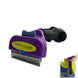 Brosse de toilettage ergonomique jaune et noire pour chiens et chats - Chat à poils court (m) - Brosse pour animaux