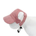 Casquette de baseball pour grand chien en velours côtelé - Rose / XS-conseil 2-5kg - Casquette pour chien