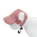 Casquette de baseball pour grand chien en velours côtelé - Rose / XS-conseil 2-5kg - Casquette pour chien
