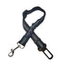 Ceinture de sécurité élastique et réfléchissante pour chien orange - Noir - Harnais de ceinture de sécurité réglable